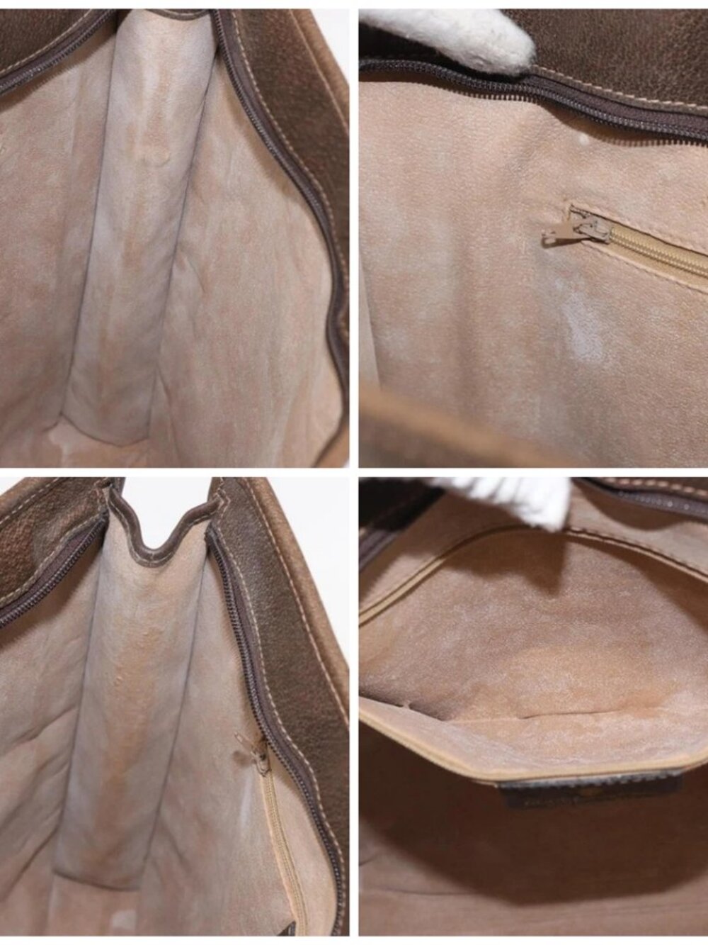 GUCCI GG Supreme Web Sherry Line Tote Bag PVC Beige Gold 010 378 Auth ki6347 - Picture 15 of 16